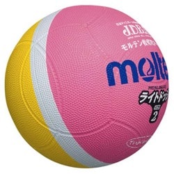 ライトドッジボール 軽量 SLD2PL ピンク×黄 2号 [レクリエーションスポーツ ドッジボール]
