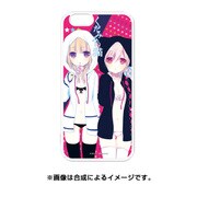PCM-IP6-1143 [iPhone 6/6s はめるタイプのスマホカバー キャラモード くだみみの猫 草乃市宮＆飯綱子猫 パーカー]