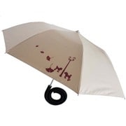折りたたみ傘 手開き 手ぶらんブレラ 晴雨兼用 プードル 50cm