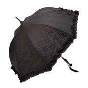 03AKS-WAR03BK [レディース UVカット アラベスク 晴雨兼用日傘 ブラック 55cm]