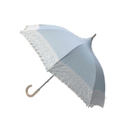 03AKS-1101BL/W レディース 長傘 晴雨兼用 ホワイト 47cm