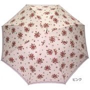JV-463B [レディース クラシックフラワーレースプリント ジャンプ長傘 60cm ピンク]