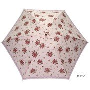 JV-463D [レディース クラシックフラワーレースプリント 折りたたみ傘 55cm ピンク]