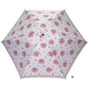 JV-463D [レディース クラシックフラワーレースプリント 折りたたみ傘 55cm パープル]