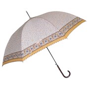 JV-491B [婦人用雨傘 エスニックボーダープリント ジャンプ長傘 60cm オレンジ]