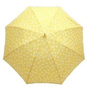 JV-492B [婦人用雨傘 にじみドットプリント ジャンプ長傘 60cm イエロー]