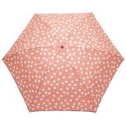 JV-492D [婦人用雨傘 にじみドットプリント 折りたたみ傘 55cm ピンク]