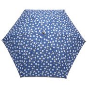 JV-492D [婦人用雨傘 にじみドットプリント 折りたたみ傘 55cm ネイビー]