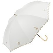 8205WH レディース 長傘 晴雨兼用 ホワイト 47cm