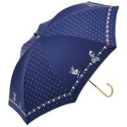 8207NV レディース 長傘 晴雨兼用 ネイビー 47cm