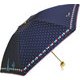 8208NV レディース 折畳傘 晴雨兼用 ネイビー 50cm