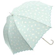 10534 レディース 長傘 晴雨兼用 グリーン 58cm
