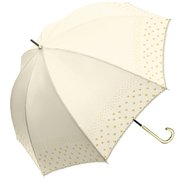 10538 レディース 長傘 晴雨兼用 オフホワイト 58cm