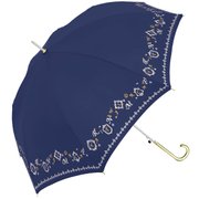 10540 レディース 長傘 晴雨兼用 ネイビー 55cm