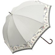 10545 レディース 長傘 晴雨兼用 グレー 58cm