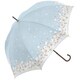10508 レディース 長傘 晴雨兼用 ブルー 55cm