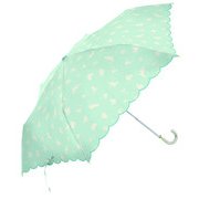 10549 レディース 折畳傘 晴雨兼用 グリーン 50cm