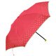10554 レディース 折畳傘 晴雨兼用 コーラルピンク 50cm