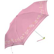 10557 レディース 折畳傘 晴雨兼用 ピンク 50cm