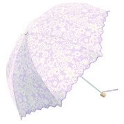10522 レディース 折畳傘 晴雨兼用 パープル 50cm