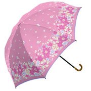10525 レディース 折畳傘 晴雨兼用 ピンク 50cm
