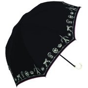 38601 レディース 折畳傘 晴雨兼用 ブラック 50cm