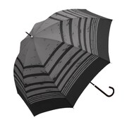 33767 レディース 長傘 晴雨兼用 ブラック 58cm