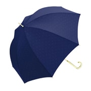 33773 レディース 長傘 晴雨兼用 ネイビー 58cm