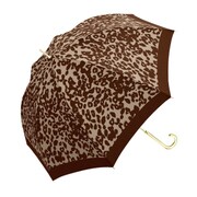 33777 レディース 長傘 晴雨兼用 ブラウン 58cm