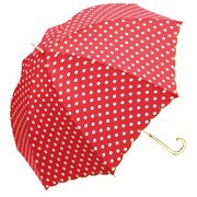38637 レディース 長傘 晴雨兼用 レッド 58cm