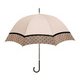39945 レディース 長傘 晴雨兼用 ベージュ 58cm