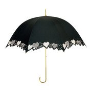 39947 レディース 長傘 晴雨兼用 ブラック 58cm