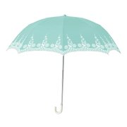 39975 レディース 折畳傘 晴雨兼用 グリーン 50cm