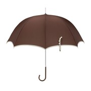 39244 レディース 長傘 晴雨兼用 ブラウン 58cm