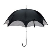 39249 レディース 長傘 晴雨兼用 ブラック 58cm
