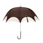 39258 レディース 長傘 晴雨兼用 ブラウン 58cm