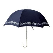 39668 レディース 長傘 晴雨兼用 ネイビー 58cm
