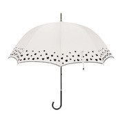 39690 レディース 長傘 晴雨兼用 オフホワイト 58cm
