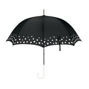 39691 レディース 長傘 晴雨兼用 ブラック 58cm