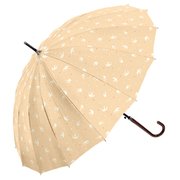 34103 レディース 長傘 ベージュ 55cm
