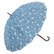 34104 レディース 長傘 ブルー 55cm