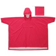 #01487-WIN-フリー レディース レインポンチョ ワイン FREE