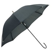 PS-1018 レディース 長傘 晴雨兼用 ブラック 45cm
