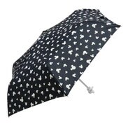 467 ミッキー 立体グリップ 折りたたみ傘 53cm ブラック