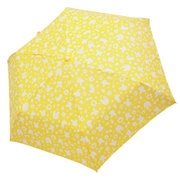 2601 ミッフィー ナインチェ柄 晴雨兼用折たたみ傘 53cm イエロー