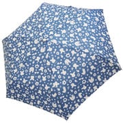 2601 ミッフィー ナインチェ柄 晴雨兼用折たたみ傘 53cm ネイビー