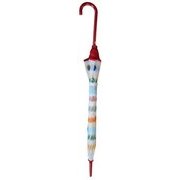 127 ガールズ 長傘 レッド 55cm