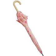 1561 ルルロロ 子供用 ショートスライド傘 晴雨兼用傘 47cm ピンク