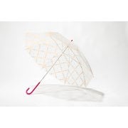 WH15SS-077 レディース 長傘 チェック ピンク 60cm
