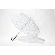 WH15SS-077 レディース 長傘 チェック パープル 60cm